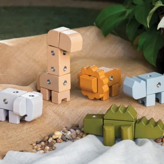 Guidecraft Snap Block Animals - 33 Piece Set image {3}