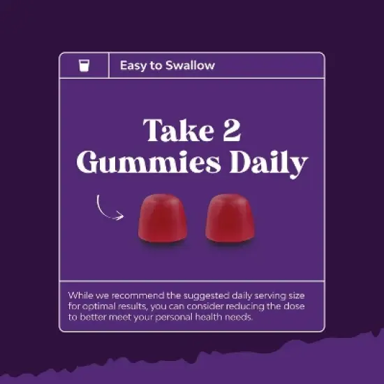 Melatonin 5mg Natural Sleep Aid Gummies, Blackberry Flavor, Nature's Craft, 60ct image {2}