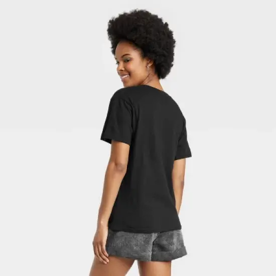 Women's Biggie Smalls Short Sleeve Graphic T-Shirt - Black image {1}
