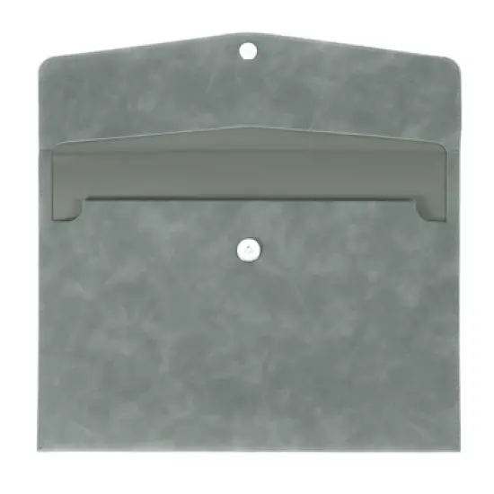 Unique Bargains PU Leather Waterproof File Folder with Button Closure 13.4" x 9.4" image {8}