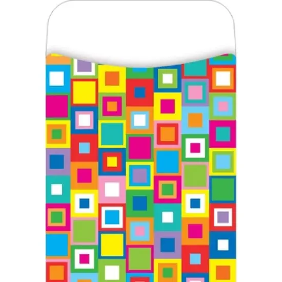 4pk 30ea Bright Colors Peel & Stick Library Pockets - Barker Creek: Teacher Supplies, Educational Teaching Aid image {2}