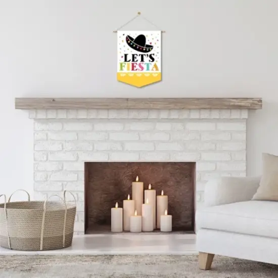 Big Dot of Happiness Let's Fiesta - Outdoor Home Decorations - Double-Sided Mexican Fiesta Garden Flag - 12 x 15.25 inches image {6}