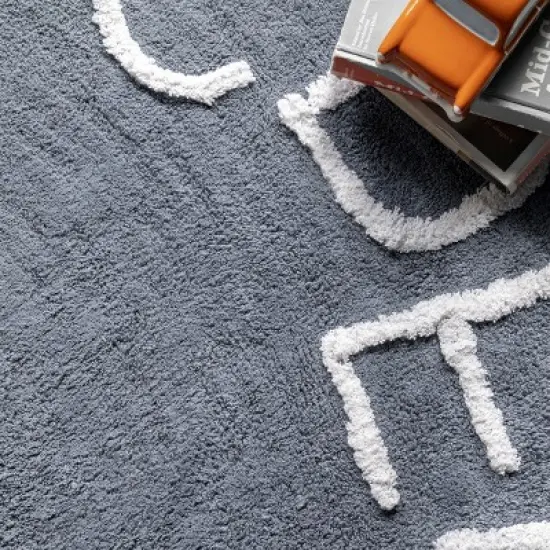 nuLOOM Kids Washable Round Alphabet Rug image {5}