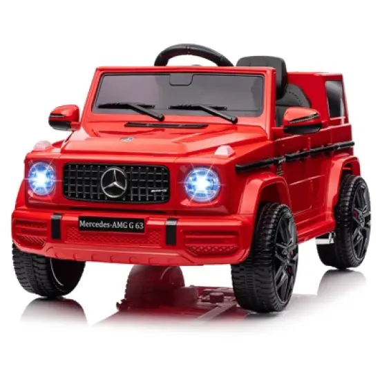 Kids 12V Ride On Car with Remote Control, Electric Car Toy for Kids with Suspension, Safety Lock, Ride On Tioy Car with Led Lights, Bluetooth, Music image {7}