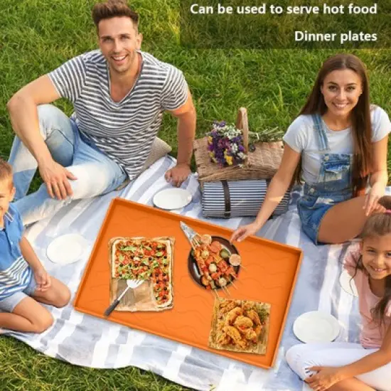 Reusable Silicone Griddle Mat,High Edge Design Outdoor Cooking Tools Accessories,Protect Griddle From Rodents Debris Rust image {5}