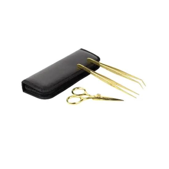 O'Creme Stainless Steel Precision Kitchen Culinary Fine-Tip Tweezer Tongs, Set of 3 image {4}