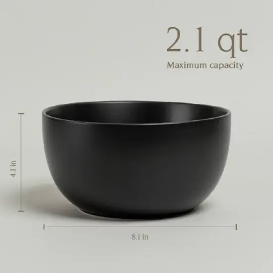 over&back 2.3qt Coupe Hand-Finished Stoneware Tall Serving Bowl Semi-Matte image {4}