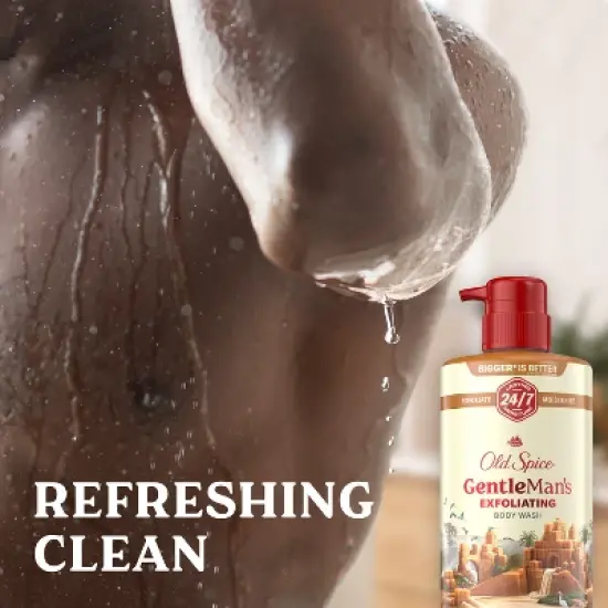Old Spice Gentle Man's Blend Exfoliating Bodywash Pump - Brown Sugar & Cocoa Butter - 26 fl oz image {6}