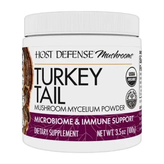 Host Defense Turkey Tail Mushroom Powder - Digestive Health & Immune Support - 3.5 oz (66 Servings)* image {9}