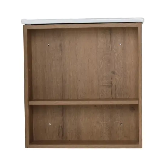 30" Bathroom Vanity with White Ceramic Basin and Adjustable Open Shelf - ModernLuxe image {8}