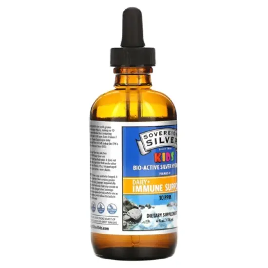 Sovereign Silver Kids Bio-Active Silver Hydrosol&trade;, Ages 4+, 4 fl oz (118 ml) image {4}