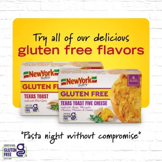 New York Bakery Gluten Free Frozen Garlic Texas Toast - 11.5oz/6ct image {5}