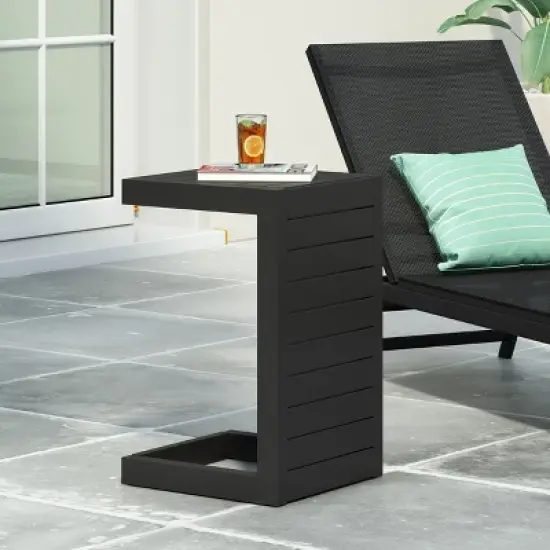 C-shaped End Table Outdoor Side Table Coffee Table Bedside Table -ModernLuxe image {12}