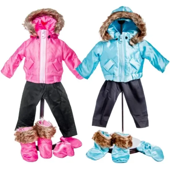 The Queen's Treasures 18 In Doll 13 Pc Ski Clothes and Dog image {7}