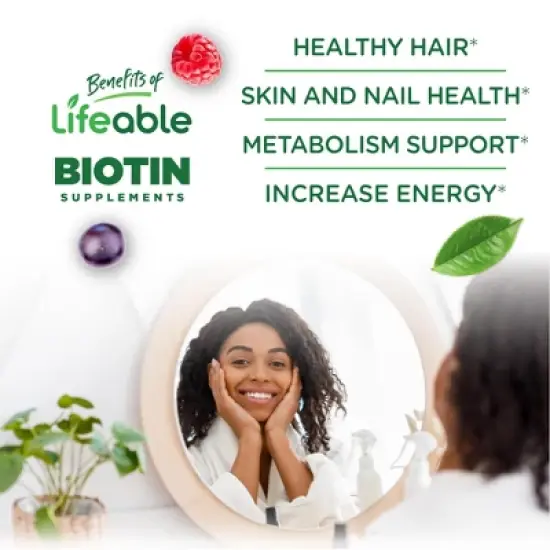 Lifeable - Sugar Free - Biotin 5,000mcg - Adult - 90 Gummies image {2}