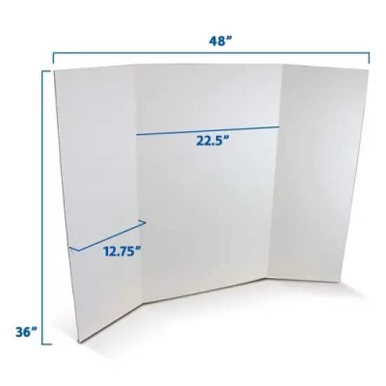 Flipside Products 36" x 48" 1 Ply White Project Board - Pack of 4 image {2}
