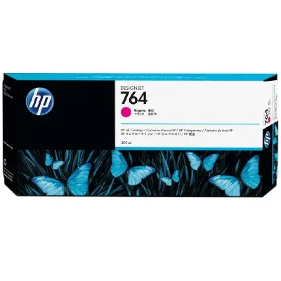 HP 764 300-ml Magenta DesignJet Ink Cartridge, C1Q14A image {4}