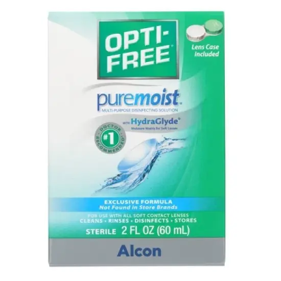 Opti-Free PureMoist Multi-Purpose Disinfecting Contact Lens Solution - 2 fl oz image {1}
