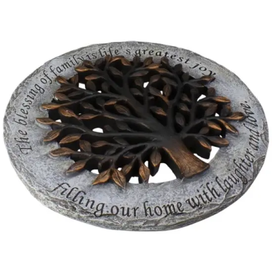 Roman The Blessing of Family Decorative Tree Spring Outdoor Garden Patio Stepping Stone 12" image {1}
