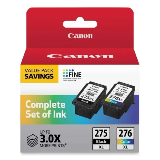 Canon PG-275XL/CL-276XL Ink Cartridge 2pk - Black/Tri-Color: Standard Yield Printer Ink image {8}