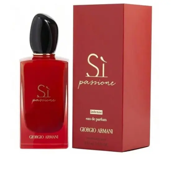 Armani Si Passione Intense By Giorgio Armani Women Jasmine, Cedar, White Musk, Patchouli, Vanilla Eau De Parfum Spray 3.4 Oz image {1}