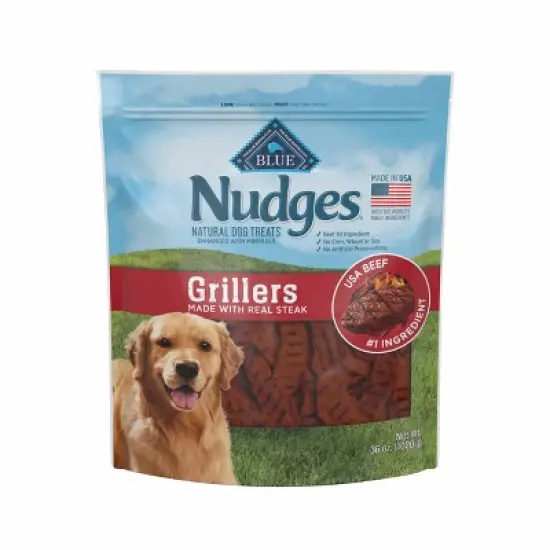 Blue Buffalo Nudges Grillers Natural Dog Treats with Beef Steak image {7}