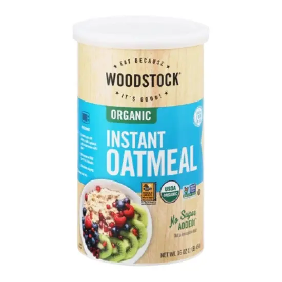 Woodstock Organic - Instant Oatmeal - Case of 12 - 16 oz image {3}