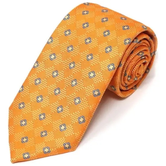 Men's Geometric Design Micro Fiber Poly Woven Regular Neck Tie image {6}