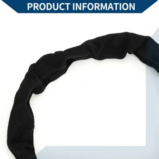 Unique Bargains Security Chain Combination Padlock Resettable 5 Digit Bike Lock Black Gray 35.43" image {5}