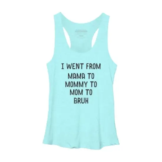 Women's Design By Humans Went From Mama to Bruh Text By NikkiArtworks Racerback Tank Top image {3}