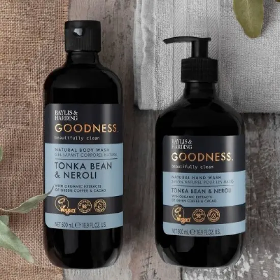 Baylis & Harding Goodness Tonka Bean & Neroli Body Wash - 500ml image {2}