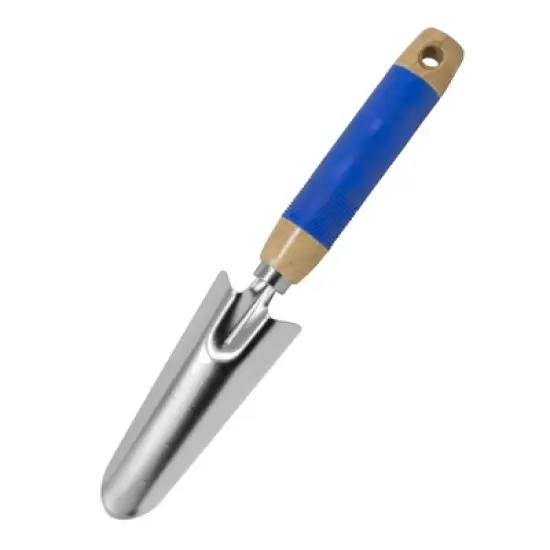 Gardener Select Metal Grip Garden Tool Transplanter, Blue Handle, 10in image {1}