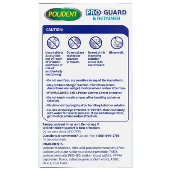 Polident ProGuard and Retainer Denture Cleaner - 3pk image {6}