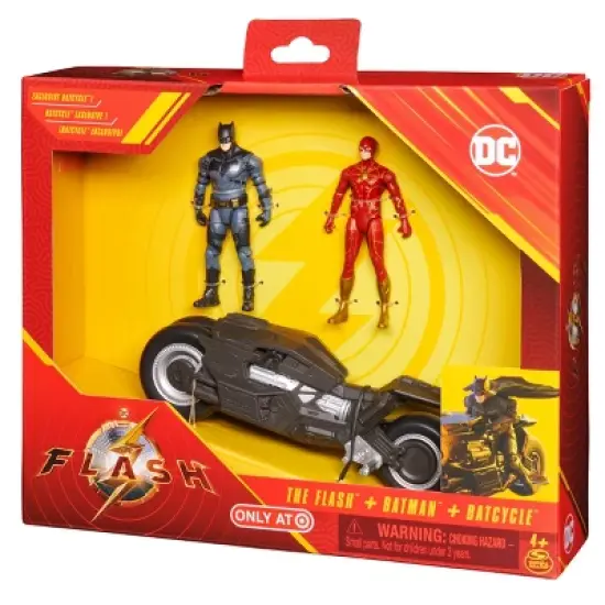 DC Comics The Flash Batcycle with Action Figures - 3pk image {8}