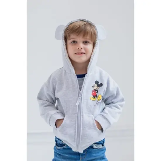 Disney Mickey Mouse Minnie Mouse Lion King Simba Fleece Zip Up Hoodie Toddler image {1}