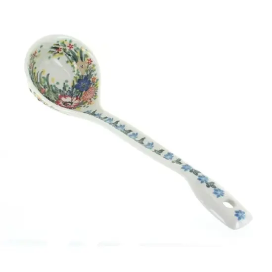 Blue Rose Polish Pottery 560 Ceramika Artystyczna Soup Ladle image {2}