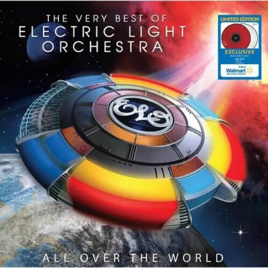 Elo ( Electric Light Orchestra ) - All Over The World: The Very Best Of Electric Light Orchestra (Walmart Exclusive) (Colored Vinyl Red White) image {1}