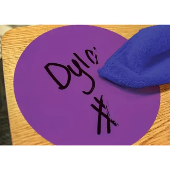 Teacher Created Resources&reg; Spot On&reg; Dry-Erase Desktop Writing Spots Colorful Circles - 4", Pack of 12 image {3}