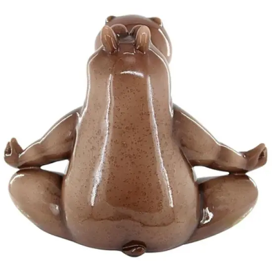 Design Toscano A Ton of Zen Yoga Hippo Garden Statue image {4}