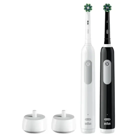 Oral-B Pro 1000 Electric Toothbrush - Black/White - 2pk image {1}