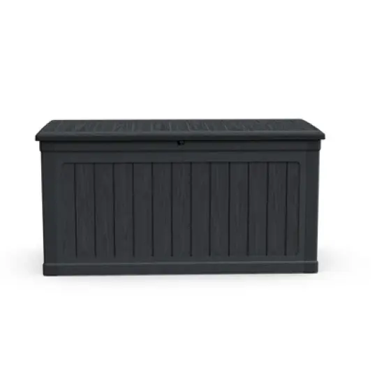 Gulches 230 Gallon Large Outdoor Storage XXL Deck Box, Black Waterproof Resin Lockable for Patio Furniture Cushions Garden Tools Pool Equipment image {6}