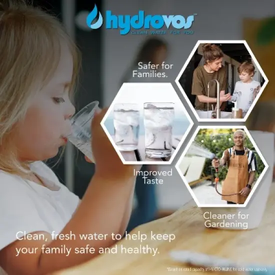 Hydrovos 1/4" NPT Inline Water Filter for Ice Maker, Refrigerator, Reverse Osmosis System, NSF Certified, image {8}