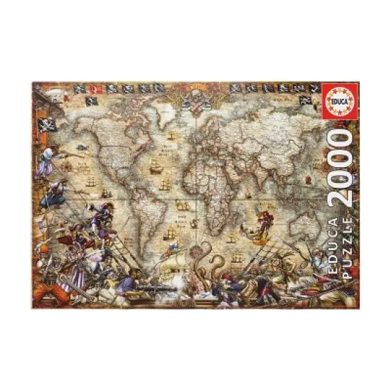 Educa Pirates Map Jigsaw Puzzle - 2000pc image {1}