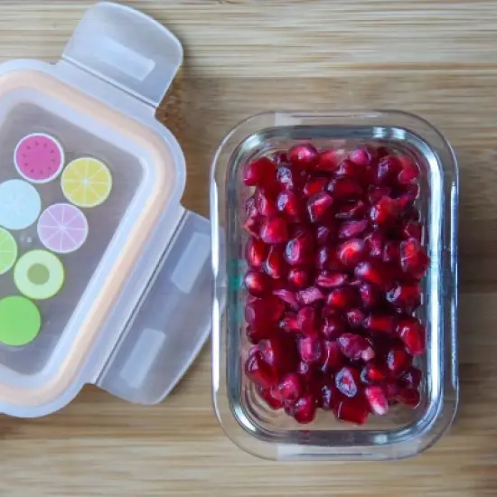 Sage Spoonfuls 6pk Durable Leakproof Glass Baby Food Storage Containers - Clear - 4oz image {5}