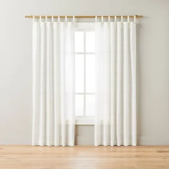 Subtle Grid Lines Curtain Panel  - Hearth & Hand&trade; with Magnolia image {3}