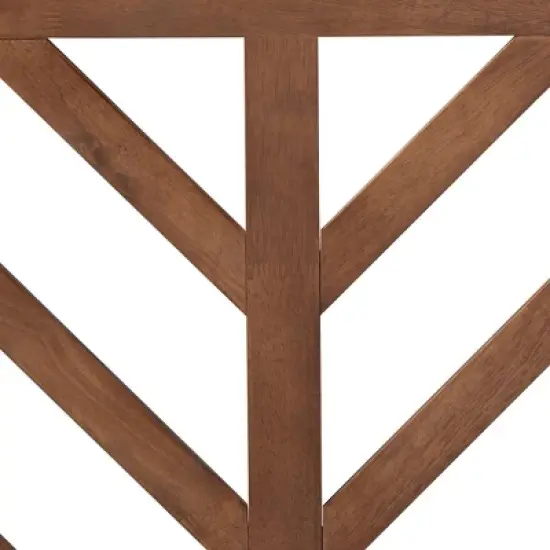 Belisma Wood Headboard Ash Walnut - Baxton Studio image {4}