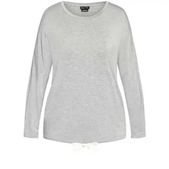 CITY CHIC| Women's Plus Size  Molly Sleep Top - grey - 18W image {2}