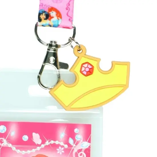 Disney Princess Create Your Own Fairy Tale Lanyard with ID Holder and Charm image {2}
