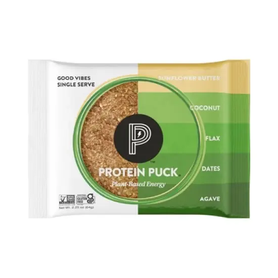 Protein Puck Good Vibes Nutrition Bars - Sunflower Butter - 2.25oz image {6}