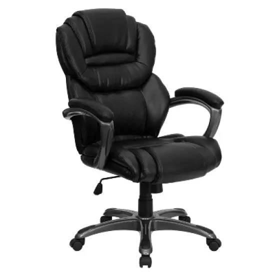 Emma and Oliver High Back Executive Swivel Ergonomic Office Chair with Accent Layered Seat/Back image {10}